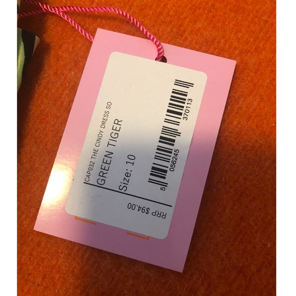 Green & black animal print mini dress made in UK NWT - Picture 10 of 11